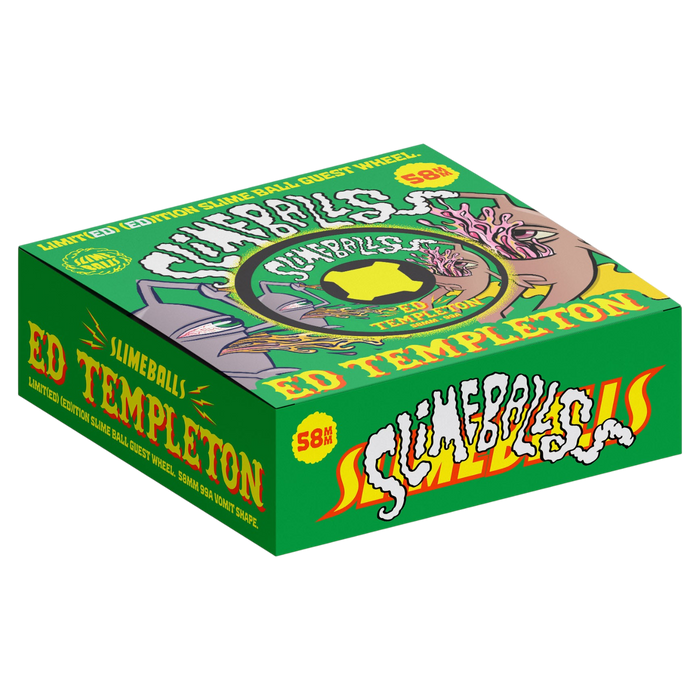 Slime Balls - Black 58mm 99A Ed Templeton Vomits - Skateboard Wheels (4 pack)