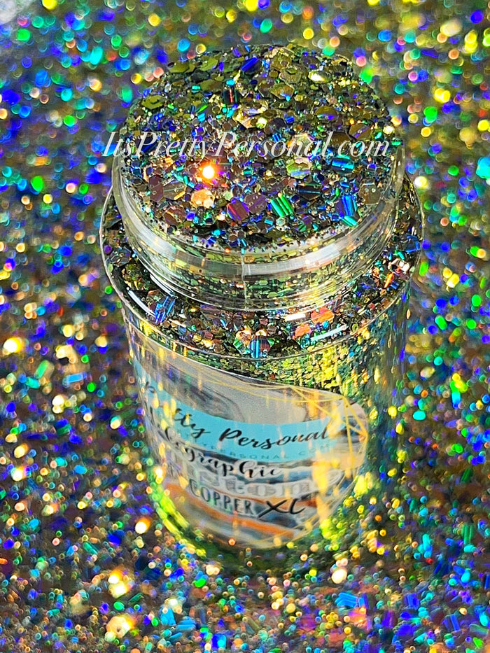 "Smokey Copper XL"- Holographic GEMSTONE Collection