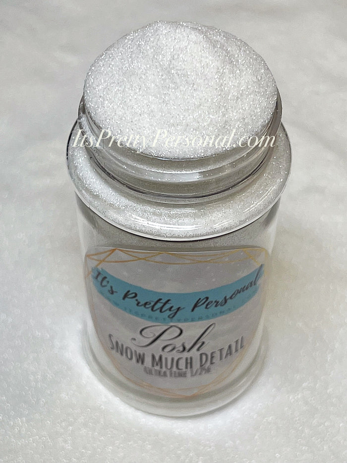 “Snow Much Detail” ULTRA FINE 1/256 cut - Pure White POSH