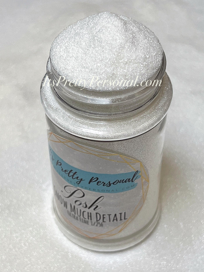 “Snow Much Detail” ULTRA FINE 1/256 cut - Pure White POSH