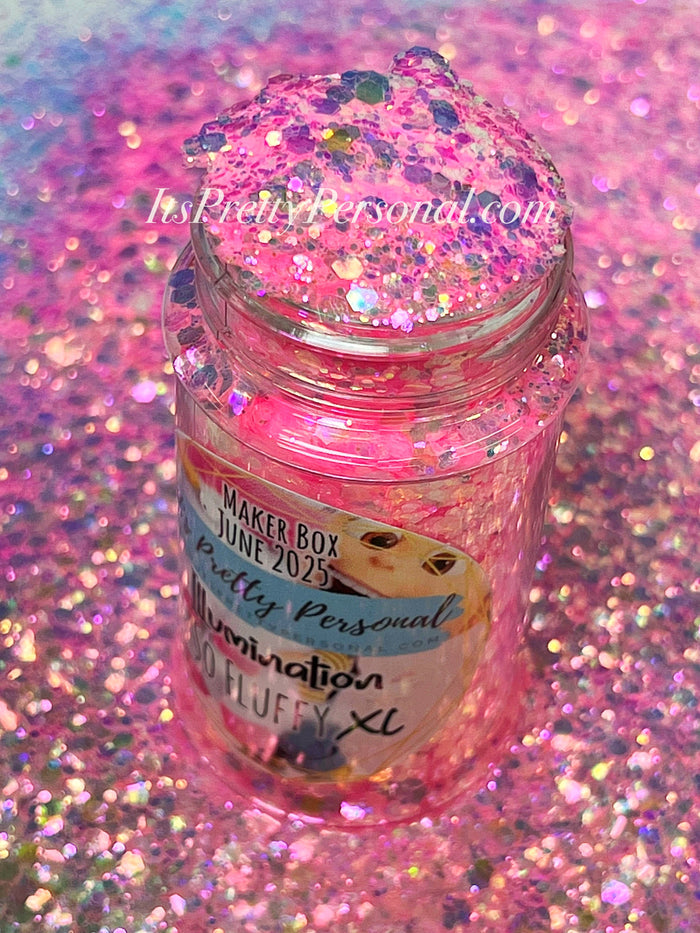 “So Fluffy XL”- June 2025 Maker Box Color- Illumination Collection- Pastel Pink Neon