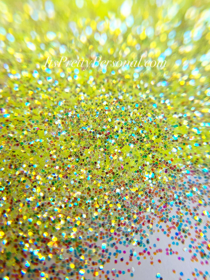“Stellar Yellow Flare” - Platinum Pastels Collection- Extreme Sparkle Yellow