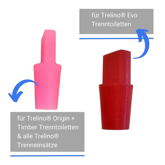 Stopfen für Trenntoilette