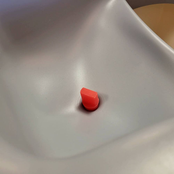 Stopfen eingesetzt in Evo Trenntoilette