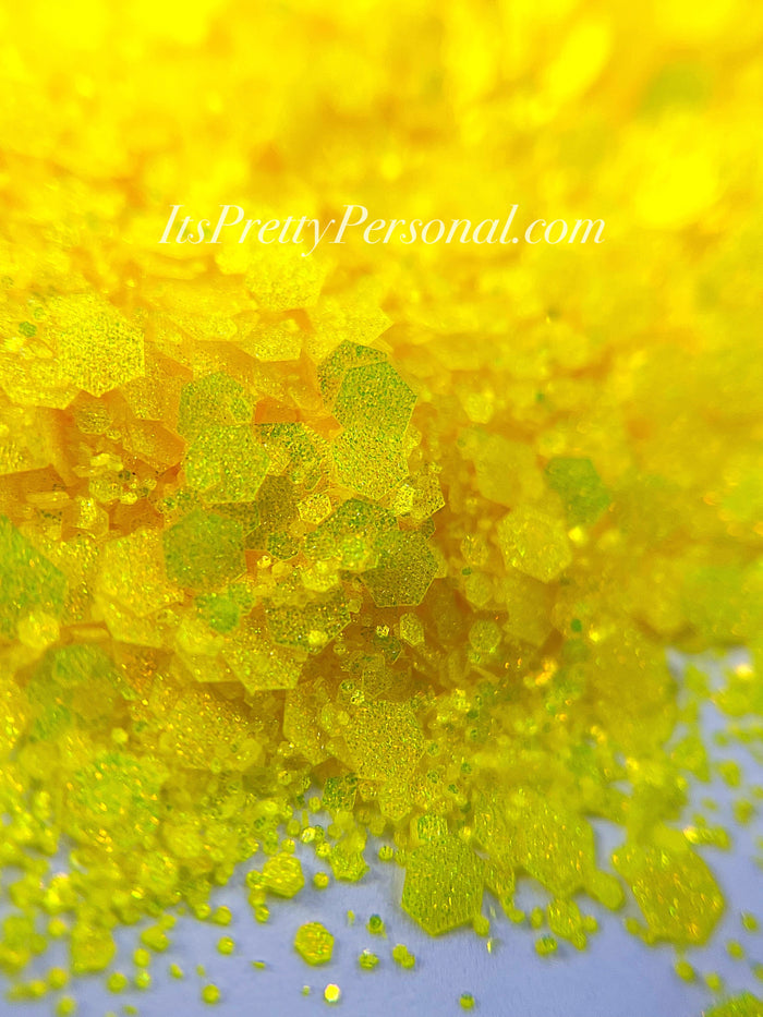 "Sunnyside Up Yellow XL” - Glittered Glitter Collection
