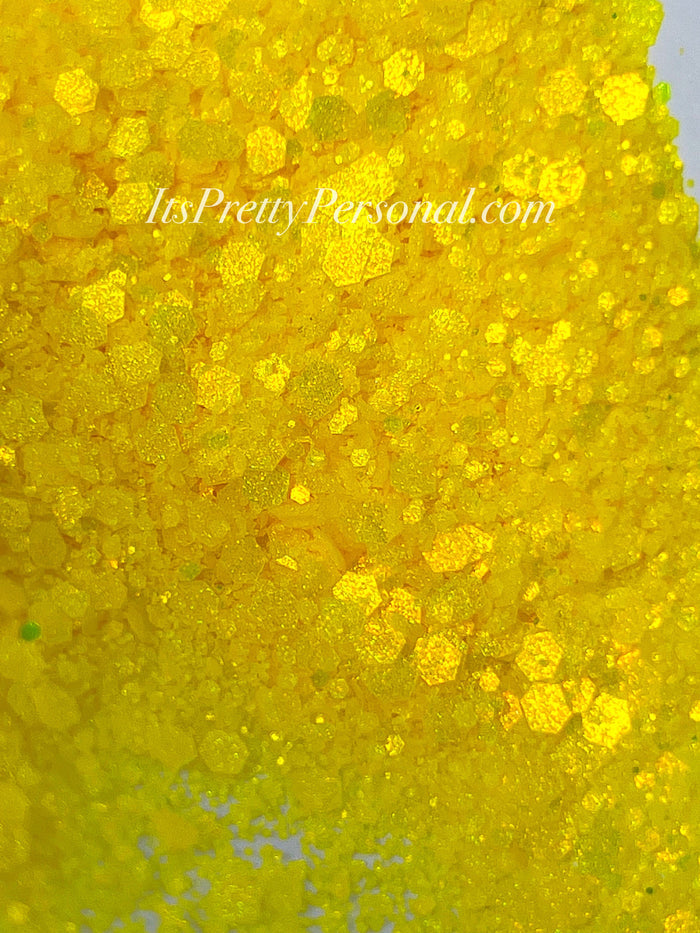 "Sunnyside Up Yellow XL” - Glittered Glitter Collection
