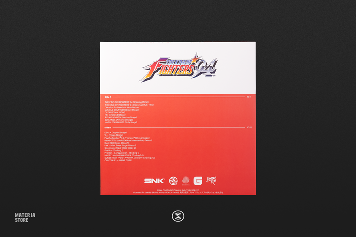 The King of Fighters 94 (Original Soundtrack) - SNK NEO SOUND ORCHESTRA (1xLP Vinyl Record)