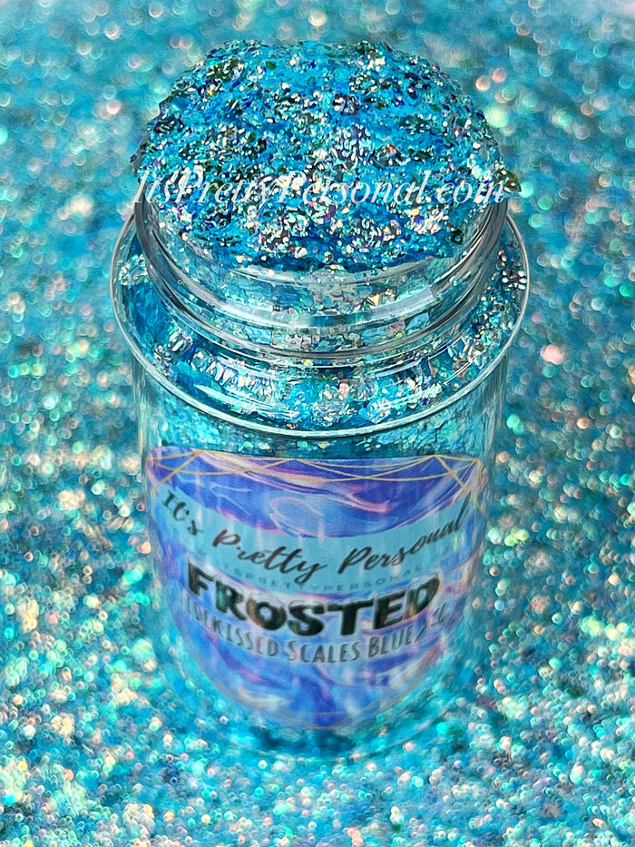 “Tidekissed Scales Blue XL”- FROSTED Glitter Collection