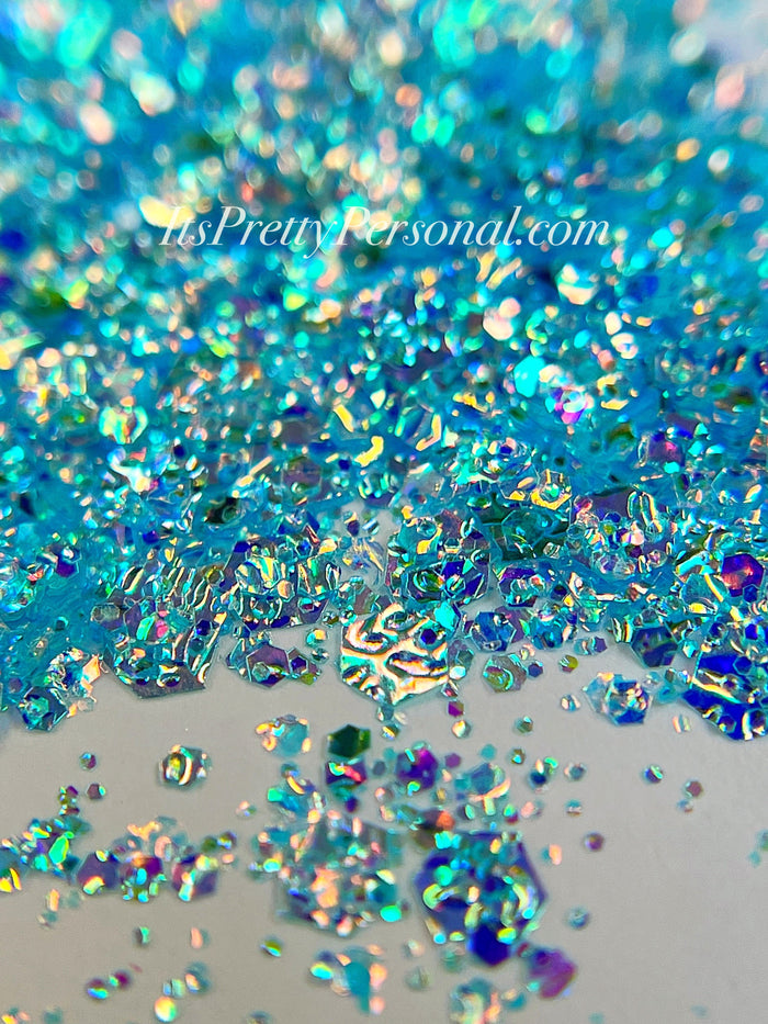 “Tidekissed Scales Blue XL”- FROSTED Glitter Collection