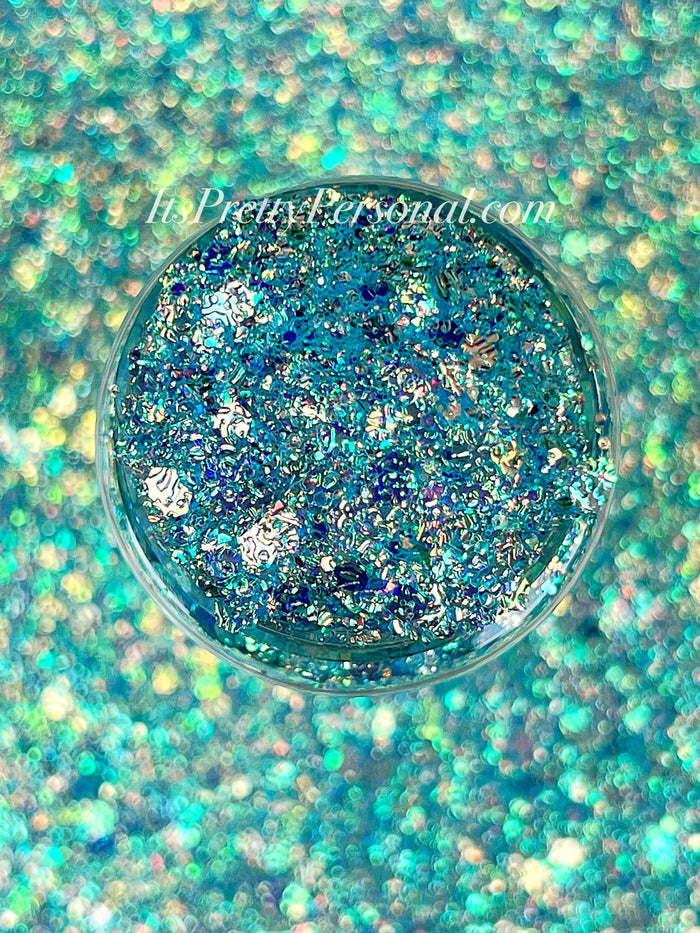 “Tidekissed Scales Blue XL”- FROSTED Glitter Collection