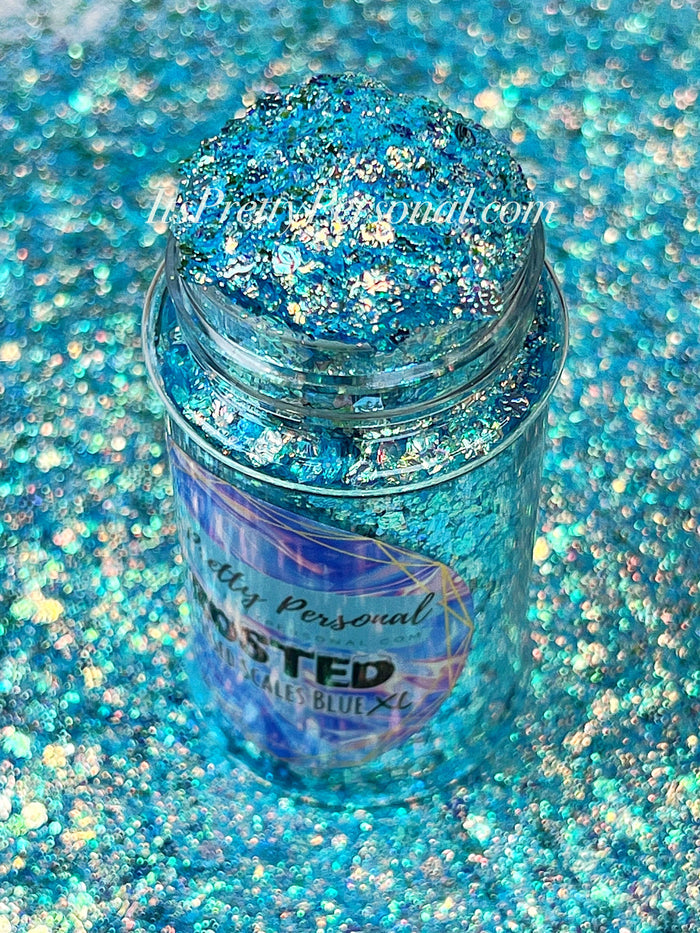 “Tidekissed Scales Blue XL”- FROSTED Glitter Collection