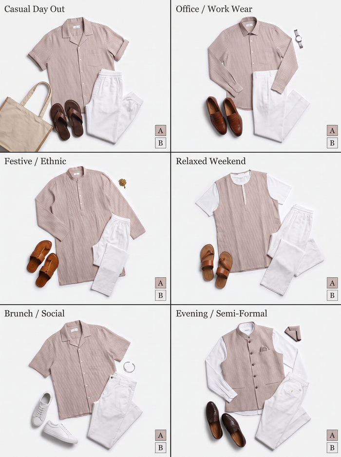 Timeless Handloom Khadi Combo - 4.5M