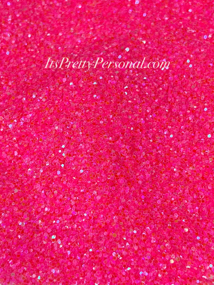 “Twisted Hot Pink Lemonade Chunky” (Medium Cut)-  Luminous Reflective Glitter Collection