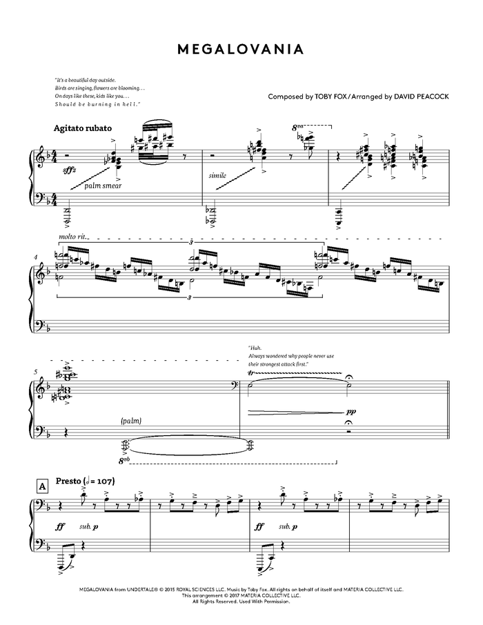 Undertale Piano Collections (Physical Sheet Music Book)