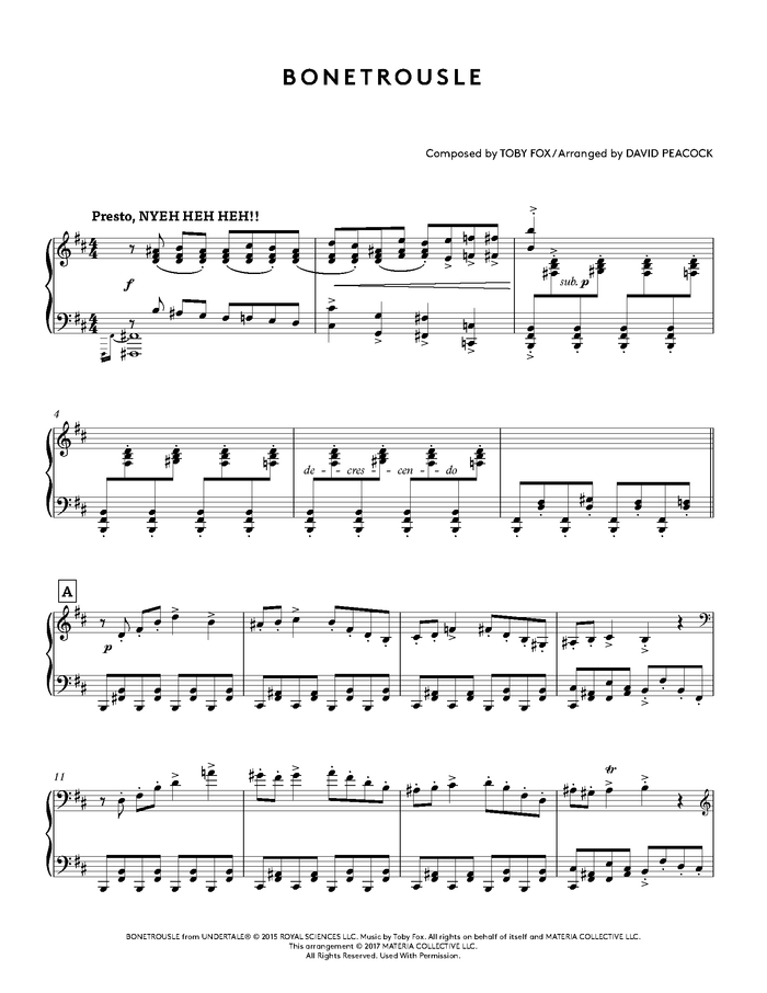 Undertale Piano Collections (Physical Sheet Music Book)