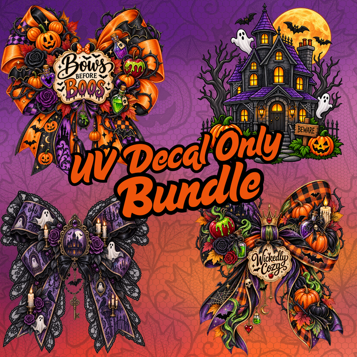 🚨UV DECAL ONLY BUNDLE- Haunted House Drop- 4 items total- Launching 9/18/2026