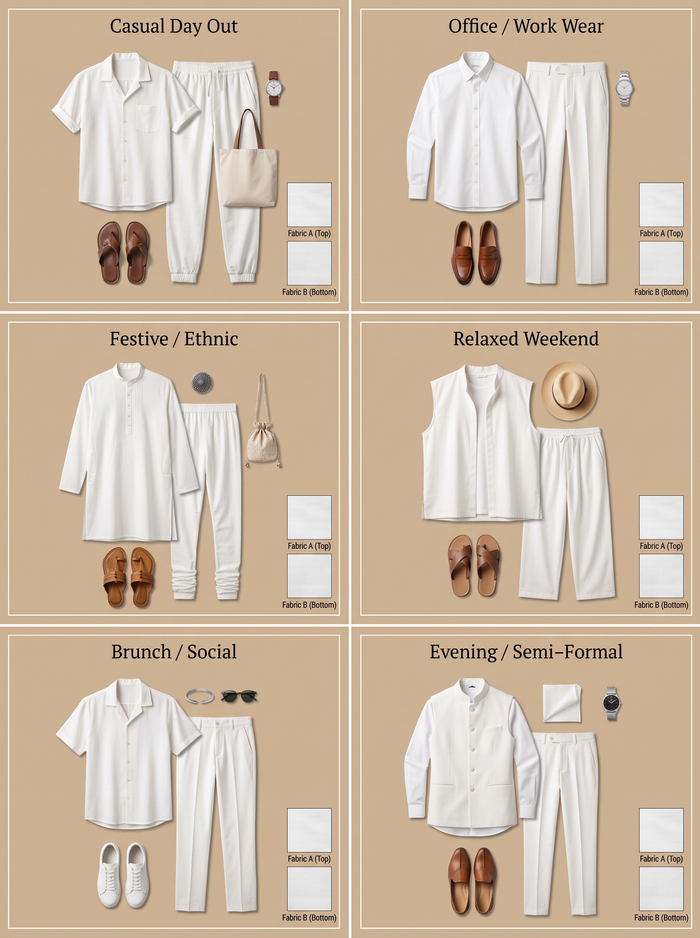 Versatile Khadi Fabric Combo Set- 5.5M
