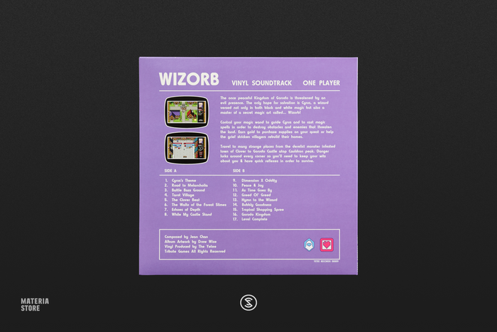Wizorb (Original Game Soundtrack) - Jean Chan (1xLP Vinyl Record)